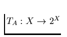$T_A: X \to 2^X$